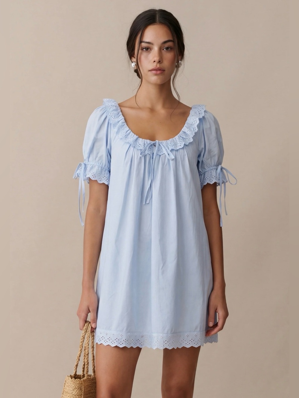Light Blue Cotton Sundress